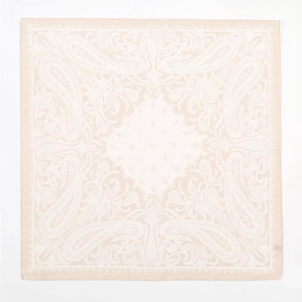 Cream Paisley Headscarf N1402
